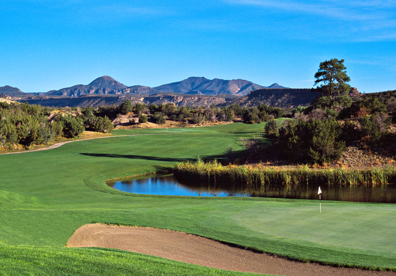 Hole #18 at Cochiti Golf Course