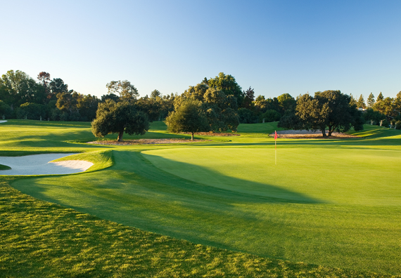 Siebel Varsity Golf Training Complex sunset corner